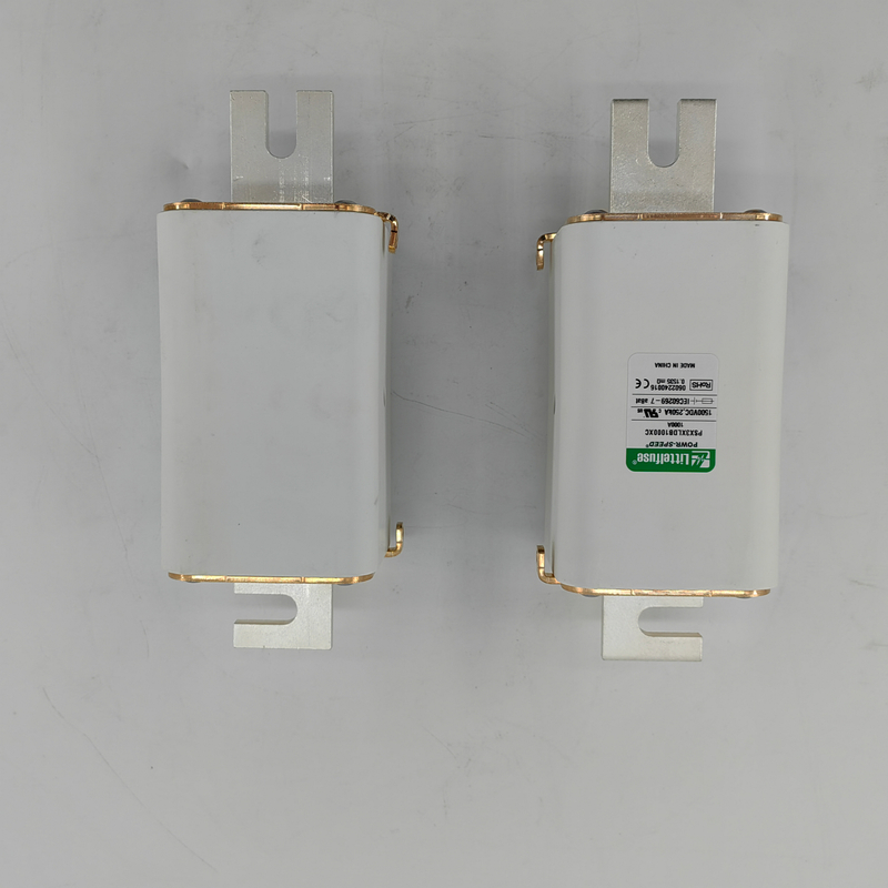 Littlefuse PSX_C-serie snelle vierkante behuizing 1500Vdc 80A-1400A zekering