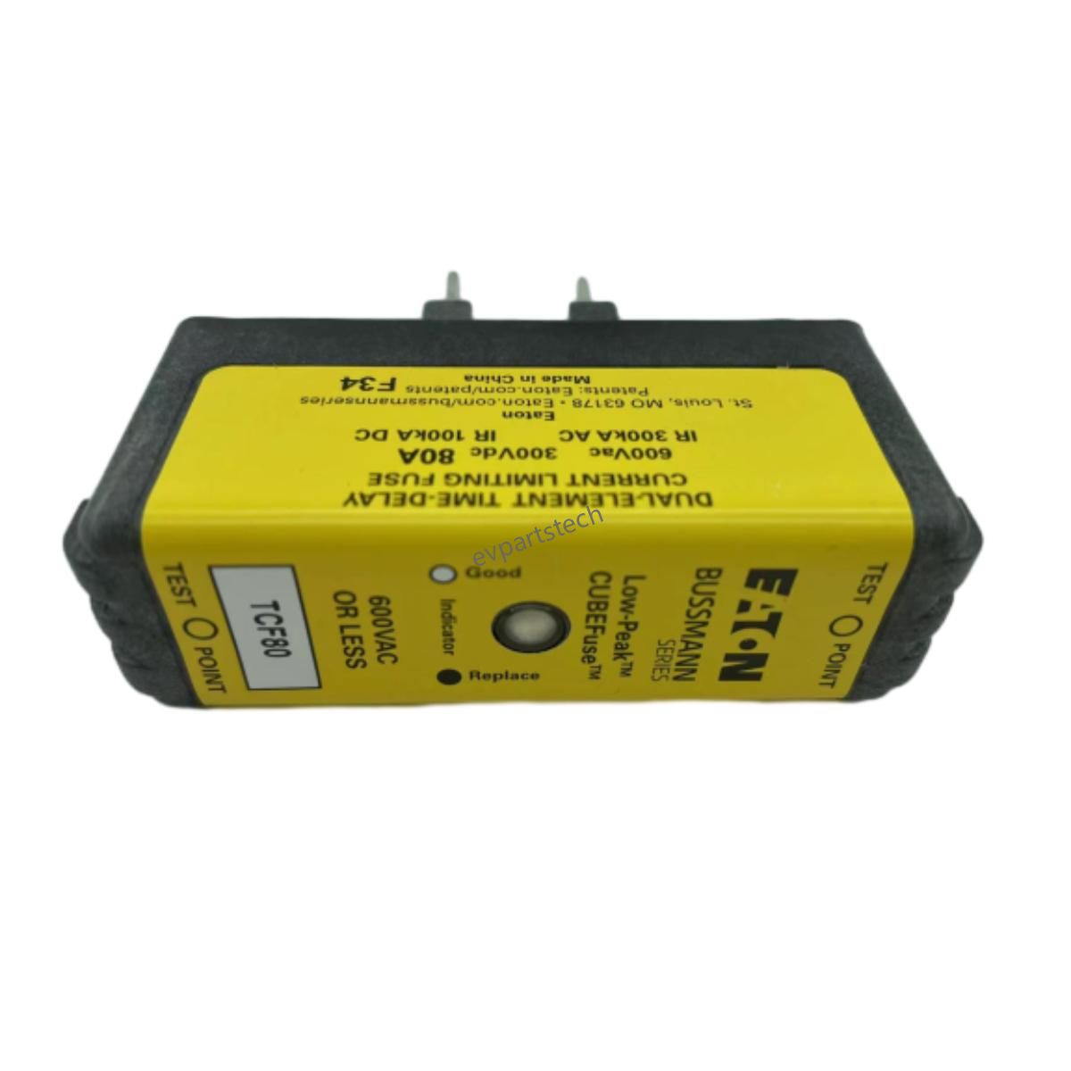 Bussmann Zekering CUBE Zekering 10A-100A Met Indicatie En Zonder Indicatie Tijdvertraging Klasse J DC Zekering 600Vdc