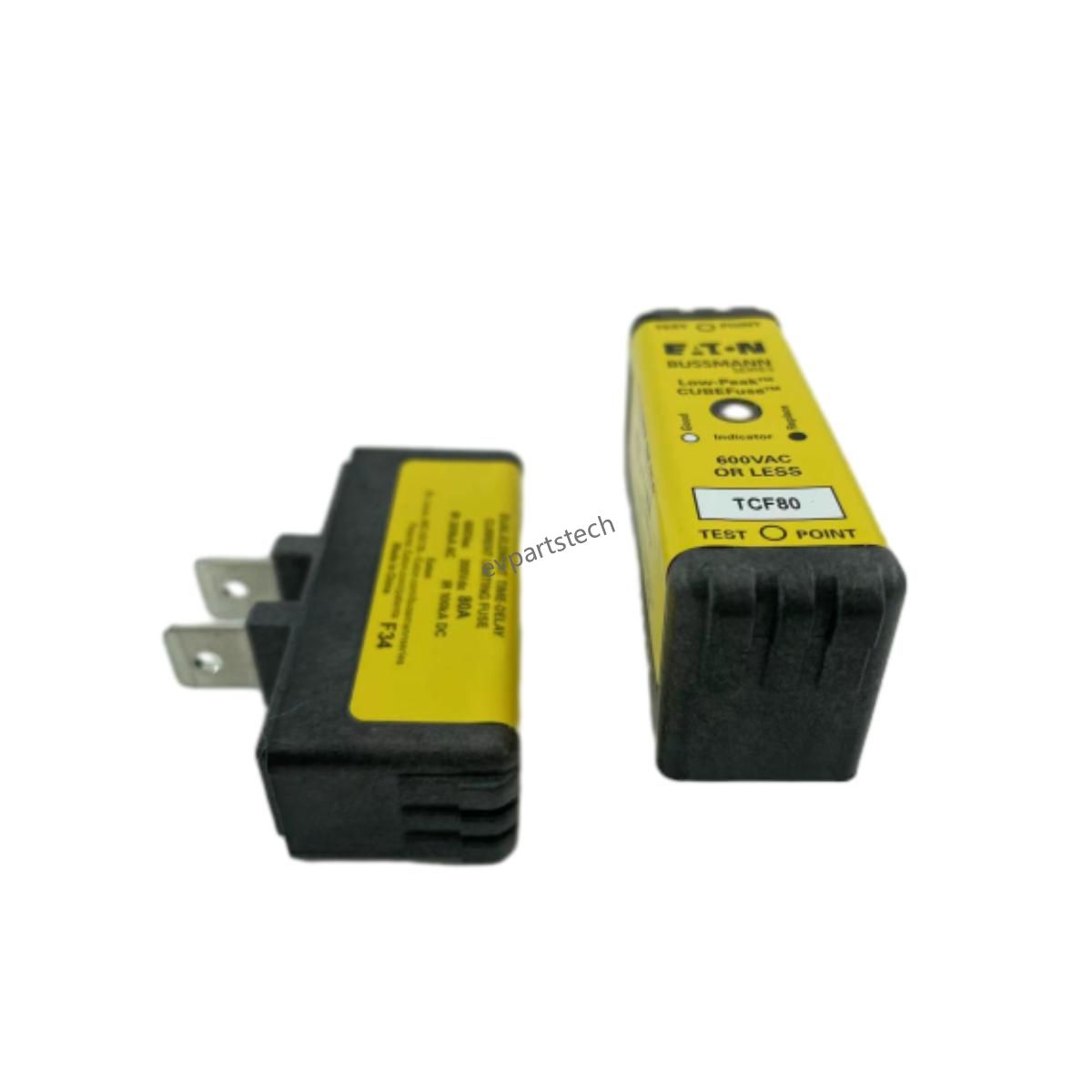 Bussmann Zekering CUBE Zekering 10A-100A Met Indicatie En Zonder Indicatie Tijdvertraging Klasse J DC Zekering 600Vdc