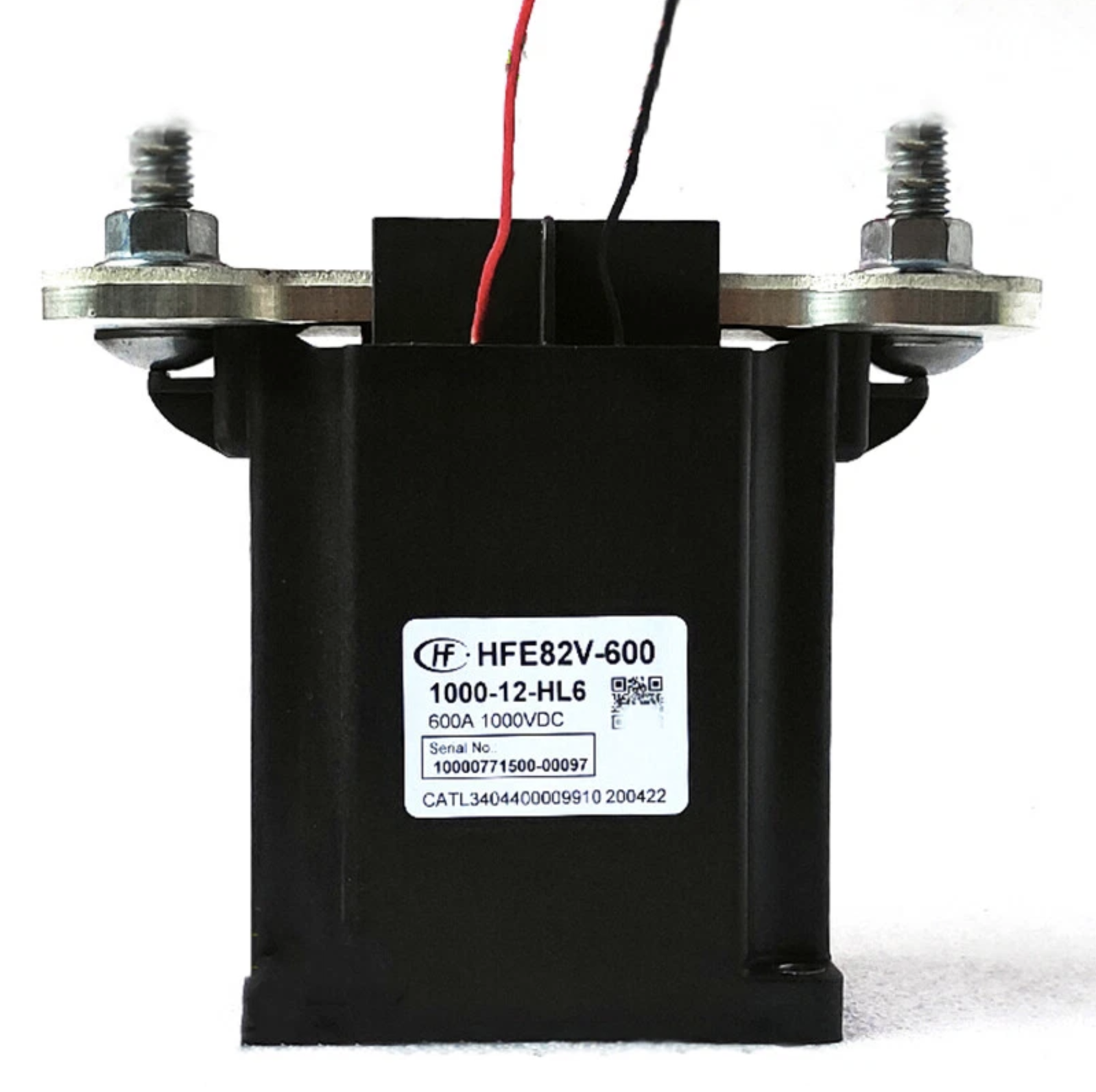 Hongfa DC-relais HFE82V-600-serie Schakelaar Belastingsspanning 750/1000 Vdc 600A Spoelspanning 12/24 Vdc