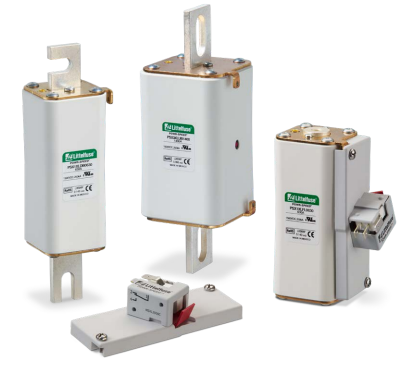 Littlefuse PSX_C-serie snelle vierkante behuizing 1500Vdc 80A-1400A zekering