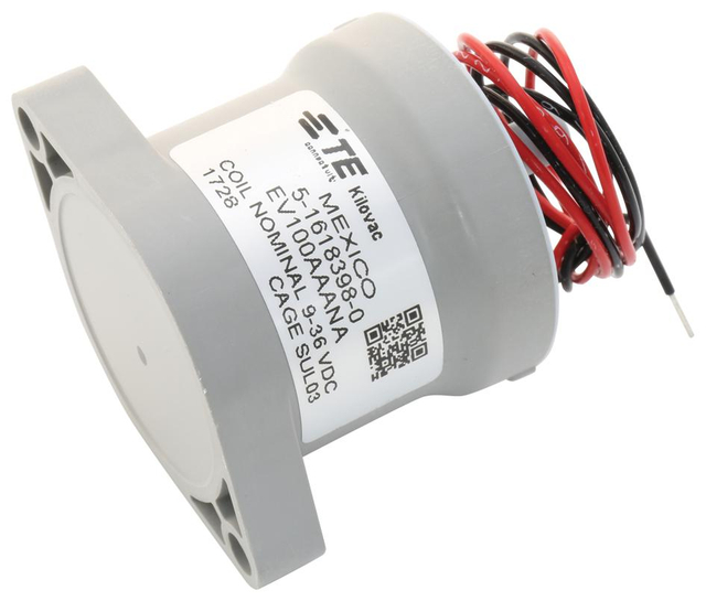 TE DC-magneetschakelaars EV100-serie 600Vdc 100A 9-36Vdc